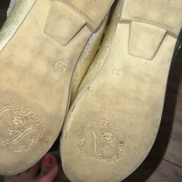 Gold Pipperdoodles bow shoes - Picture 5 of 6